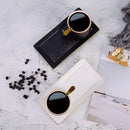 250ml GobekUsa Ceramic Coffee Cup Set with Tray, Spoon - European Style Porcelain Mugs