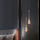 GobekUsa Bubble Crystal Chandelier Hanging Lamp: Modern LED Pendant Lights for Home Decor