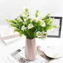 GobekUsa Daisy Bouquet Green Plant Synthetic Flowers Set for Home Decor & Weddings