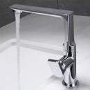 GobekUsa Gold Brass Bathroom Basin Faucet, Single Handle Hot & Cold Mixer Tap