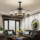 GobekUsa Crystal Chandelier: Elegant Chinese Style Lighting for Living Room, Bedroom, and Study