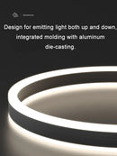 GobekUsa LED Acrylic Chandeliers Up/Down Lights Lusters for Living Room Bedroom Home Decor