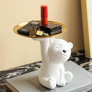 GobekUsa Bear Figurine Resin Sculpture Home Decor Storage Box Living Room Ornaments