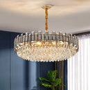 GobekUsa Gold Crystal Chandelier for Living Room Luxury Lighting Fixture