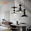 GobekUsa Black Gyroscope Pendant Lights LED G9 Crystal Iron Art Minimalist Luxury