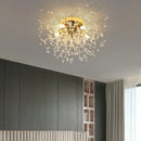 GobekUsa Dandelion Crystal LED Ceiling Light for Home Indoor Living Dining Room