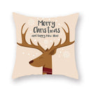 GobekUsa Christmas Santa Elk Pillowcase 45x45cm for Sofa Chair Decor