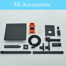 GobekUsa Black Rainfall Shower Faucets with Slider Bar and Embedded Mixer