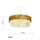 GobekUsa Crystal Oval LED Chandelier Lighting for Dinning Room