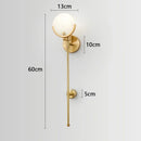 GobekUsa Marble & Copper Wall Lamp for TV Background, Restaurants, Bedroom - Luxury Decor