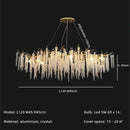 GobekUsa Gold Aluminium Branch Pendant Light Chandelier for Modern Dining Room Decor