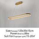 GobekUsa LED Aluminum Ceiling Chandelier for Kitchen Living Room Modern Nordic Design