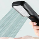 GobekUsa Black High Pressure Rainfall Shower Head with Bracket and Water Saving Nozzle