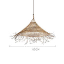 GobekUsa Bamboo LED Pendant Chandelier for Dining, Bedroom, Restaurant, Hotel & Home Decor