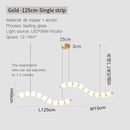 GobekUsa Brass Full Copper Modern Chandelier Light Fixture for Stylish Living Spaces