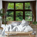 GobekUsa Jungle Scenery Wall Tapestry: Natural Boho Minimalist Art for Home Decoration