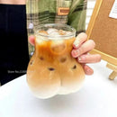 GobekUsa Heat-resistant Glass Cafe Coffee Cup for Iced Latte Americano Juice Drink