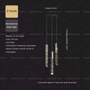 GobekUsa Crystal Loft Chandelier for Duplex Living Room & Stairwell, Long Hanging Lighting