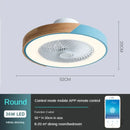 GobekUsa Low Profile Wood Ceiling Fan Light with Remote Control LED Indoor Air Circulator