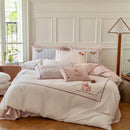 GobekUsa Cotton Embroidered King Queen Bedding Set with High-Quality Duvet Cover Pillowcases