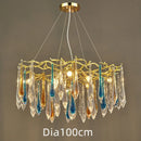 GobekUsa Gold LED Branch Chandelier for Living Room, Bedroom, Hotel - Modern Luxury Aluminum Pendant Light