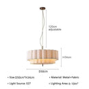 GobekUsa Bohemia Fabric Chandelier Pendant Lamp for Living Room, Bedroom - Modern Indoor Lighting Fixtures