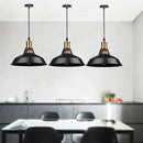 GobekUsa Industrial Farmhouse Black Pendant Light for Kitchen - E27 Based