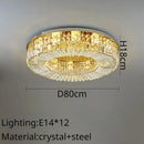 GobekUsa Crystal Ring LED Ceiling Lamp for Modern Luxury Living