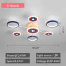 GobekUsa Kids LED Cartoon Ceiling Light | Boys Girls Bedroom Decor Lamps
