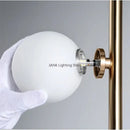 GobekUsa Glass Ball Standing Lamp Set: Nordic Postmodern Minimalist Magic Beans Style