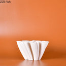 GobekUsa Ceramic Vase Plant Pots White Porcelain Floral Desk Decor Crafts Flower Pots