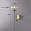 GobekUsa Gold Glass Wall Lamp LED Light for Kitchen Bathroom Mirror Indoor Lighting