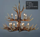 GobekUsa Antler Chandelier: Resin Deer Horn Pendant Lighting for Home, Restaurant, Hotel