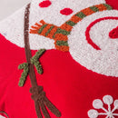 GobekUsa Christmas Snowflake Elk Embroidered Pillowcases - Festive Decorative Cushion Cover