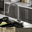 GobekUsa Digital Display Pull Out Kitchen Faucet