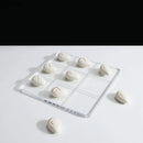 GobekUsa Acrylic Tic-Tac-Toe Chessboard Set with Resin Pieces