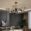 GobekUsa Gold Star Glass Ball Pendant Light: Modern Nordic LED Chandelier for Home Décor