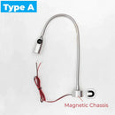 GobekUsa LED Gooseneck Work Light 3W Industrial Hose Lamp with Switch