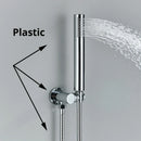 GobekUsa Handshower Head with Stainless Steel Hose - Wall Mounted Faucet Set