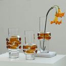 GobekUsa Clear Glass Vase Bubble Floral Arrangement Room Decoration
