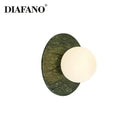 GobekUsa Green Marble LED Wall Lamp for Luxury Living Room Decor