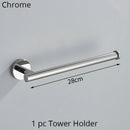 GobekUsa Bathroom Hardware Set Shelf Paper Holder Hook Towel Rack Ring Bath Accessories