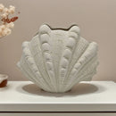 "GobekUsa Ceramic Clam Shell Vase for Home Decor and Terrarium Arrangements"
