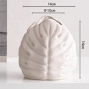 GobekUsa Lotus Leaf Ceramic Vase for Floral Arrangement and Room Decoration