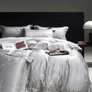 GobekUsa High Quality Brocade Jacquard Cotton Luxury Bedding Set: 1 Duvet, 1 Sheet, 2 Pillowcases