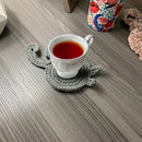 GobekUsa Cat Butt Coasters: Handmade Funny Kitties Cup Mat - Set of 4