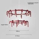GobekUsa Circular Ring Pendant Lights - LED Chandelier for Home Living Room & Restaurant