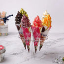 GobekUsa Ice Cream Cone Holder Stand: Durable Acrylic Display Rack for Cupcakes & Cones