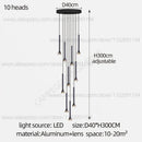 GobekUsa Horn-Shaped Nordic Pendant Lamp for Modern Living Room and Staircase