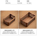 GobekUsa Black Walnut Wood Desktop Organizer Box - Multi-functional Office & Makeup Case